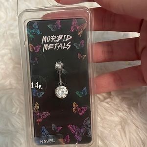 New naval piercing, silver